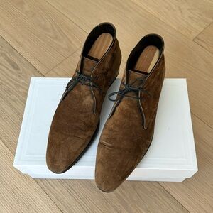 Saint Laurent - Boots Brown Suede Wyatt lacet - Size 42.5 FR